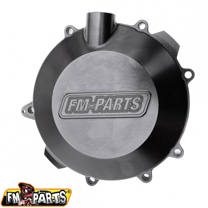 FM-Parts clutch cover reinforced for KTM EXC TPI Husqvarna TE 250 300 2017-2023 Gas Gas EC 2021-2023 Black