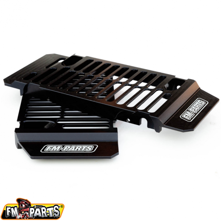 FM-Parts Aluminium Kühlerschutz für Sherco Enduro 2014 - 2022 Schwarz