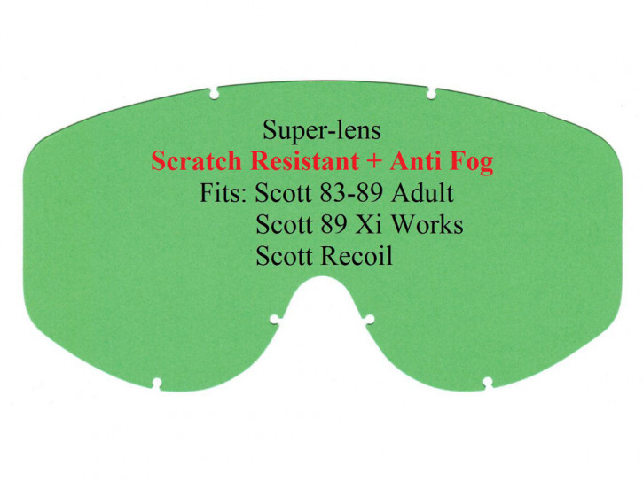 Ersatzglas klar für Scott 83-89 Adult, 89 Xi Works, Recoil Brille