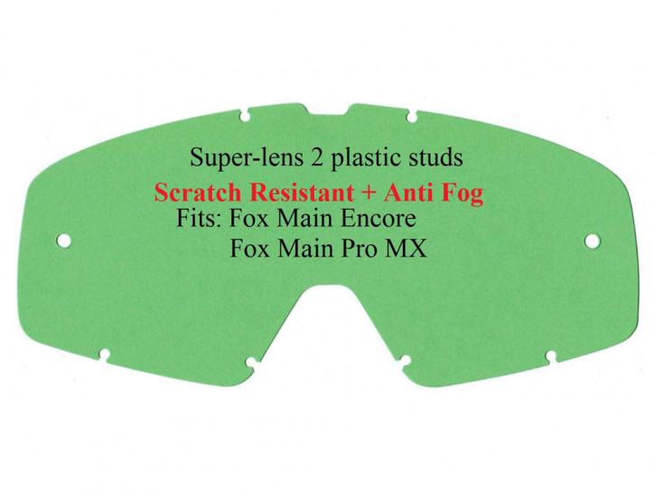 Replacement lens clear for Fox Main Encore, Main Pro MX Googles