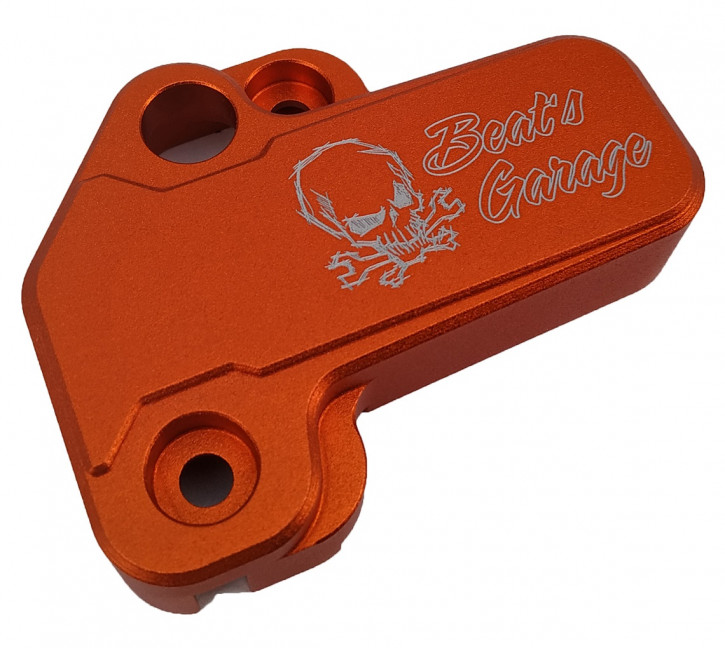 Beat's Garage throttle valve sensor TPI/TEi protection for KTM/HVA/Gas Gas orange