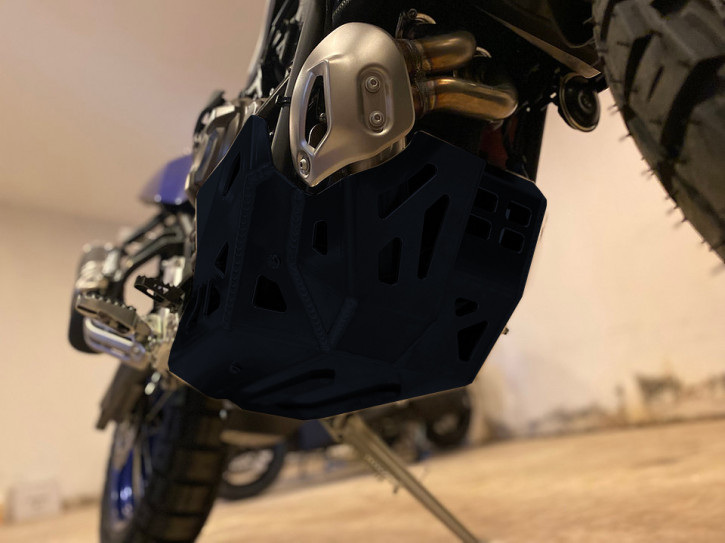MotoES Aluminium Motorschutz schwarz für Yamaha Tenere 700 Euro5 2021-