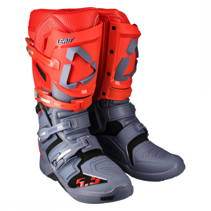 Leatt Stiefel 5.5 FlexLock grau-rot