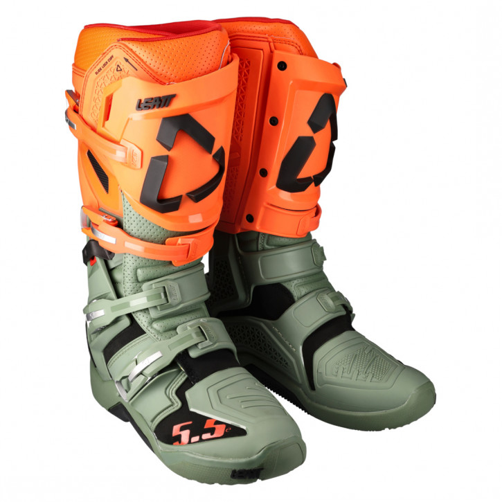 Leatt Stiefel 5.5 FlexLock Enduro Cactus olive-orange 42