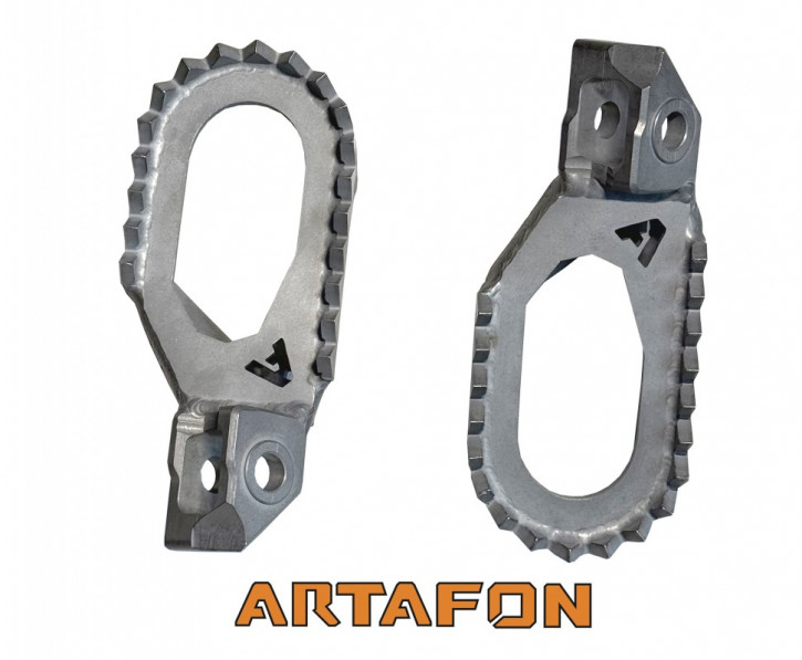 Artafon Edelstahl Fussrasten für KTM Husqvarna Gas Gas 2024- mit Versatz -5mm/-7mm