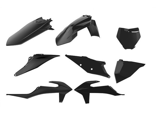 Polisport Plastic Kit for KTM EXC EXC-F SX 17- Black