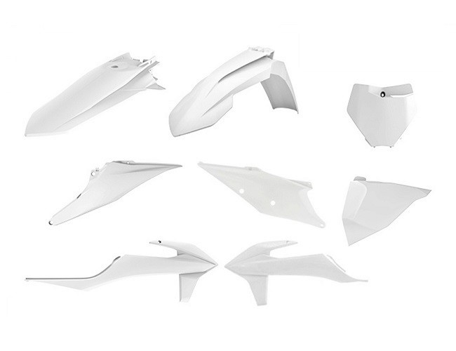 Polisport Plastic Kit for KTM EXC EXC-F SX 17- White