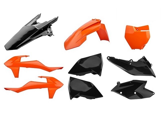 Polisport Plastic Kit for KTM EXC EXC-F SX 17- Orange/Black