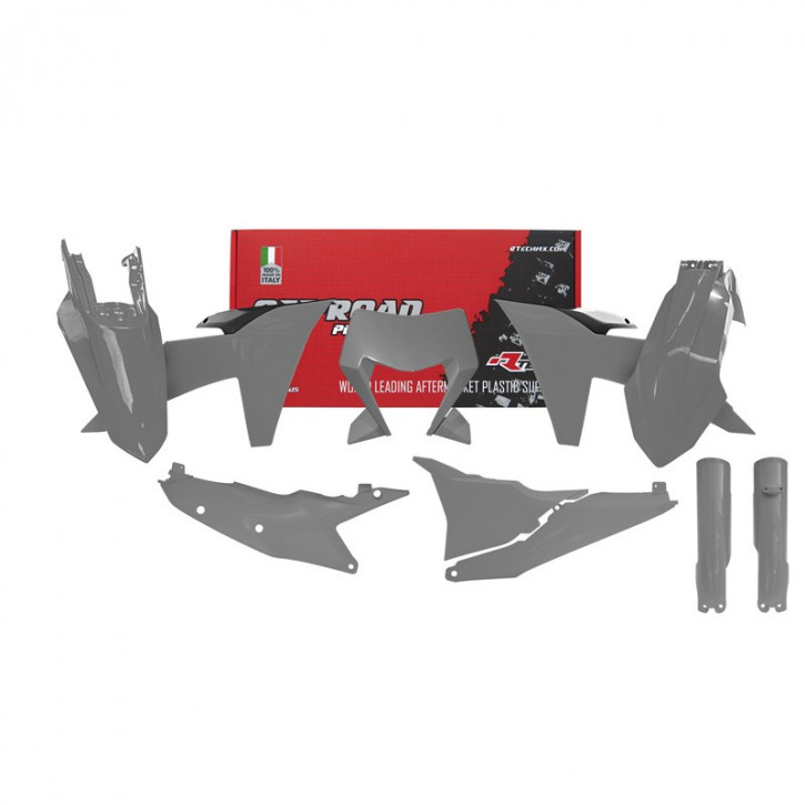 R-Tech Plastik Komplett Kit für KTM EXC 24- grau 7-teilig