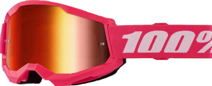 100% Strata 2 Google Pink Red Mirror