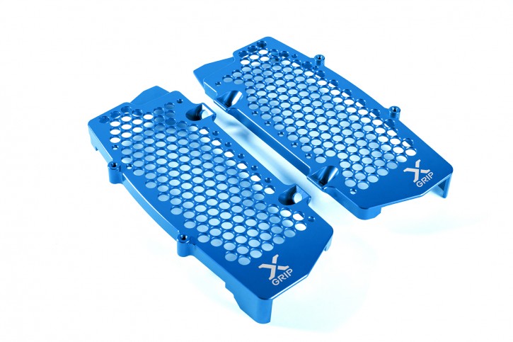 X-Grip Radiator Guard Set Aluminium for KTM HVA 2016 - 2019 Blue