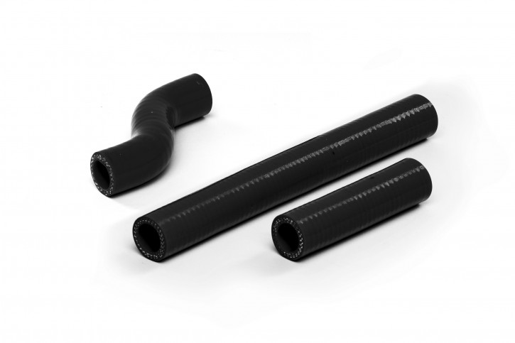 X-Grip Silikon Kühlerschläuche für KTM HVA 17-19 Schwarz