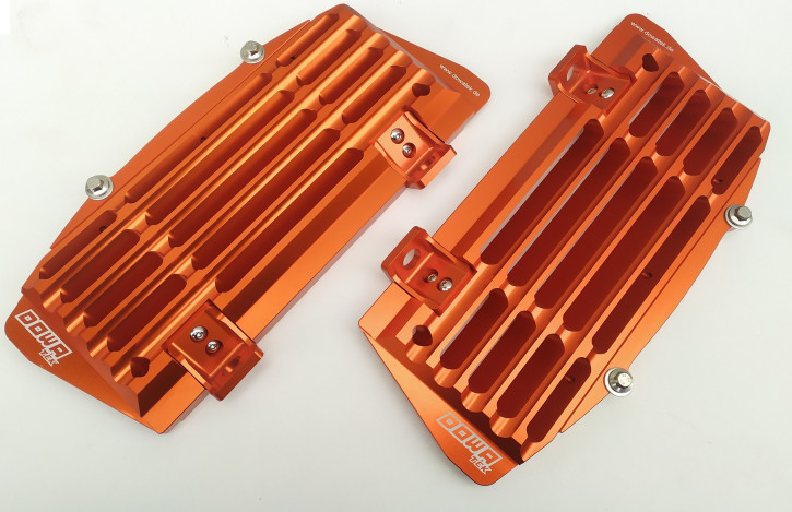 Dowatek Airflow Radiator Protection for KTM Husqvarna 2017- Gas Gas 2021- orange