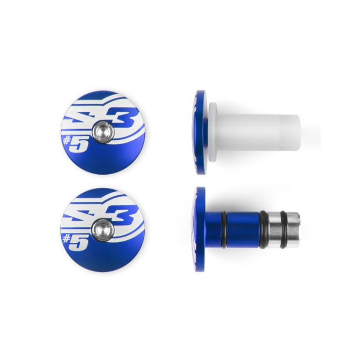 S3 handlebar ends handlebar plugs "#5" Blue