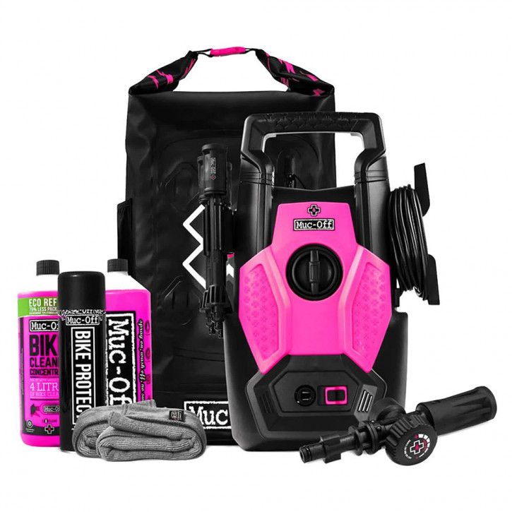 Muc Off high-pressure cleaner complete package for motorcycles and bicycles
