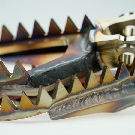 CARAPAKS Offset Foot Pegs For KTM, Husqvarna, GASGAS – 5mm Lower & 5mm Backward, Stainless Steel, Foldable, Made In Poland