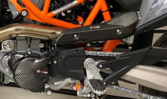 Wolfcarbon Krümmerschutz Hitzeschutz KTM 690 Enduro SMC SMCR OW26