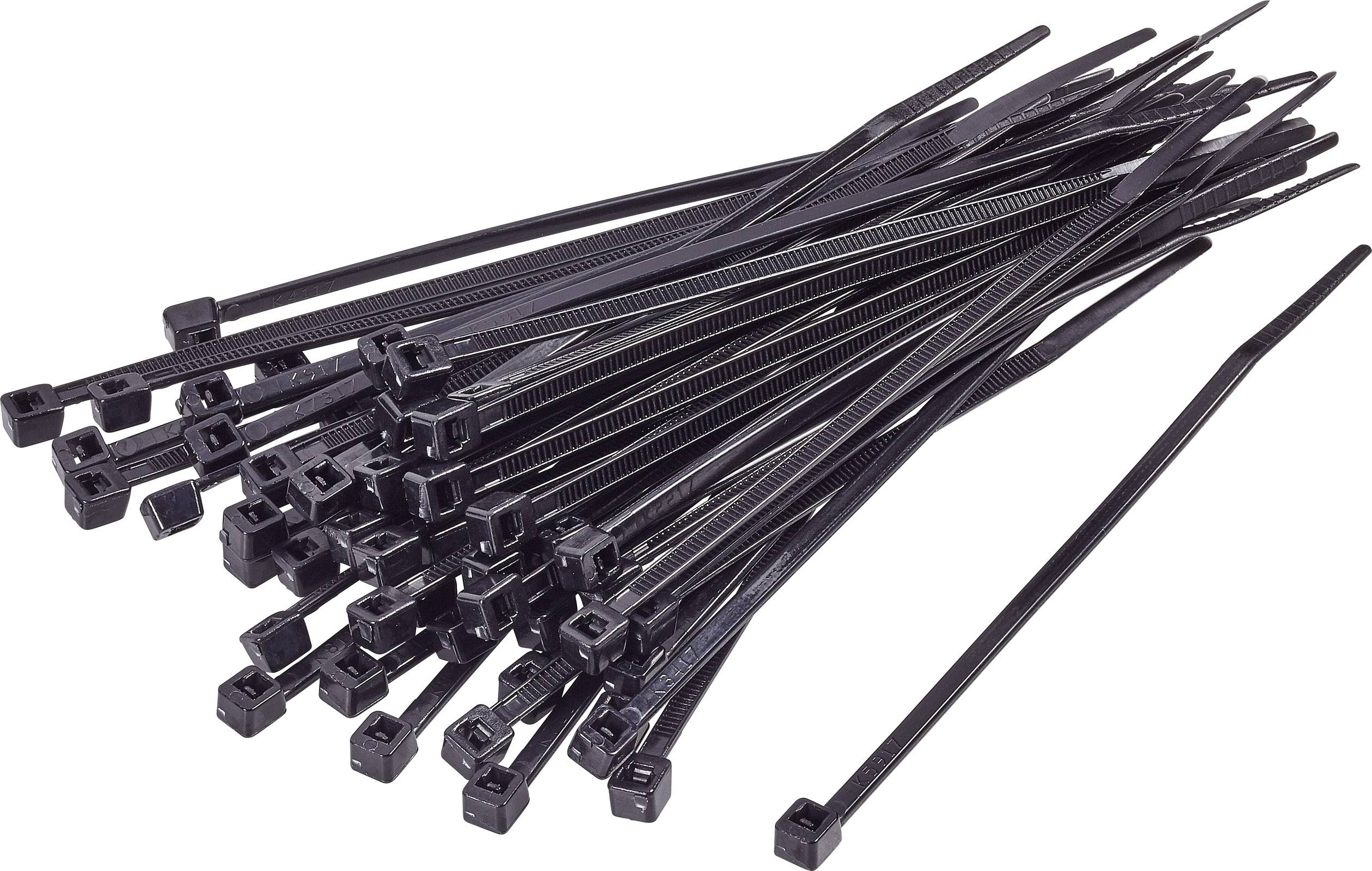 Kabelbinder 4.7 370 schwarz 100 Stück Packung