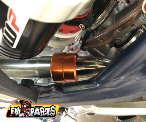 FM-Parts connector exhaust to rear silencer for KTM Husqvarna 2017- orange