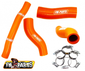 FM-Parts Silicone Radiator hose kit for KTM Husqvarna Gas Gas 250 300 2020- orange