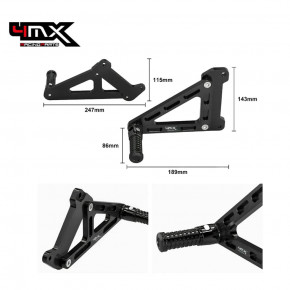 4MX Passenger footpegs for KTM EXC TBI 2024- 4MX Passenger footpegs for KTM EXC TBI 2024-