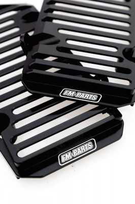 FM-Parts aluminum radiator guard for Sherco SE SEF 2025- black