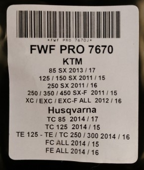 FunnelWeb Proline Luftfilter for KTM SX EXC 11-16 HVA TC FC FE 14-17