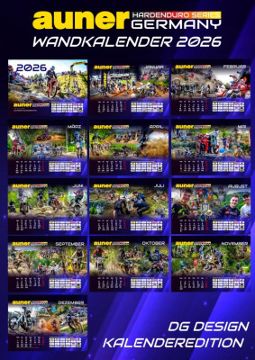 Wandkalender AUNER HardEnduroSeries Germany 2026
