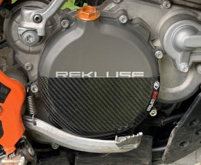 Wolfcarbon Rekluse clutch cover protection for KTM Husqvarna Gas Gas