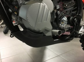 Wolfcarbon Carbon engine guard skid plate for KTM EXC, Husqvarna TE 250 300 2017-