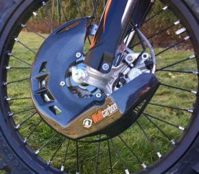 Wolfcarbon Bremsscheibenschutz Carbon inkl Adapter für KTM Husqvarna 2016- Gas Gas 2021-