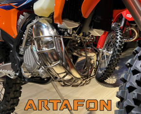 Artafon PG09 exhaust pipe protector stainless steel for KTM EXC 150 2020-2023 Husqvarna TE