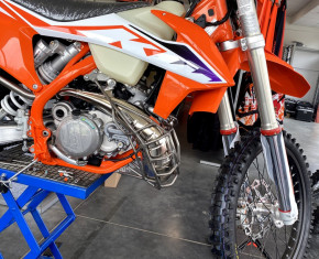 Artafon PG11 Krümmerschutz Edelstahl für KTM EXC 250 300 2020 Husqvarna TE