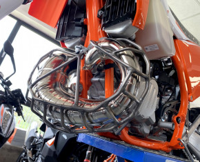 Artafon PG11 Krümmerschutz Edelstahl für KTM EXC 250 300 2020 Husqvarna TE