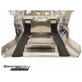 Skid plate with exhaust guard and plastic bottom for KTM EXC 17-19