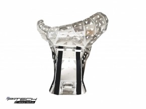 Skid plate with exhaust guard for KTM SX EXC HVA TX TE 19- Gas Gas EC 21-