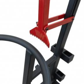 Weber tire mounting device for motorcycle tires