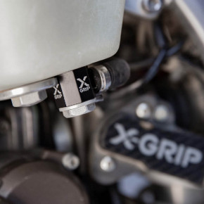X-Grip Aluminium Kraftstoffanschluss für KTM Husqvarna Gas Gas Schwarz